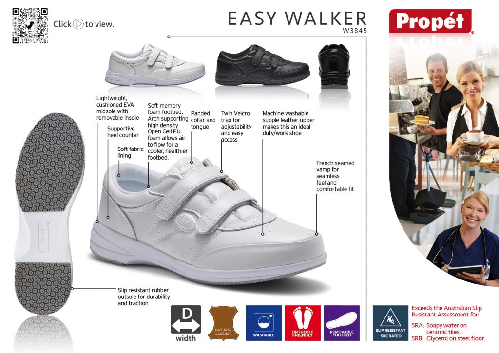 Easy Walker W3845 Shoe Information Sheet